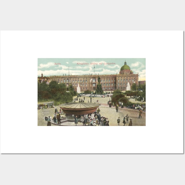 Berlin Royal Castle and the pleasure garden Wall Art by Offiinhoki